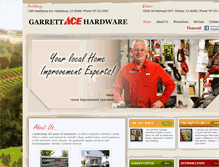 Tablet Screenshot of garretthardware.com